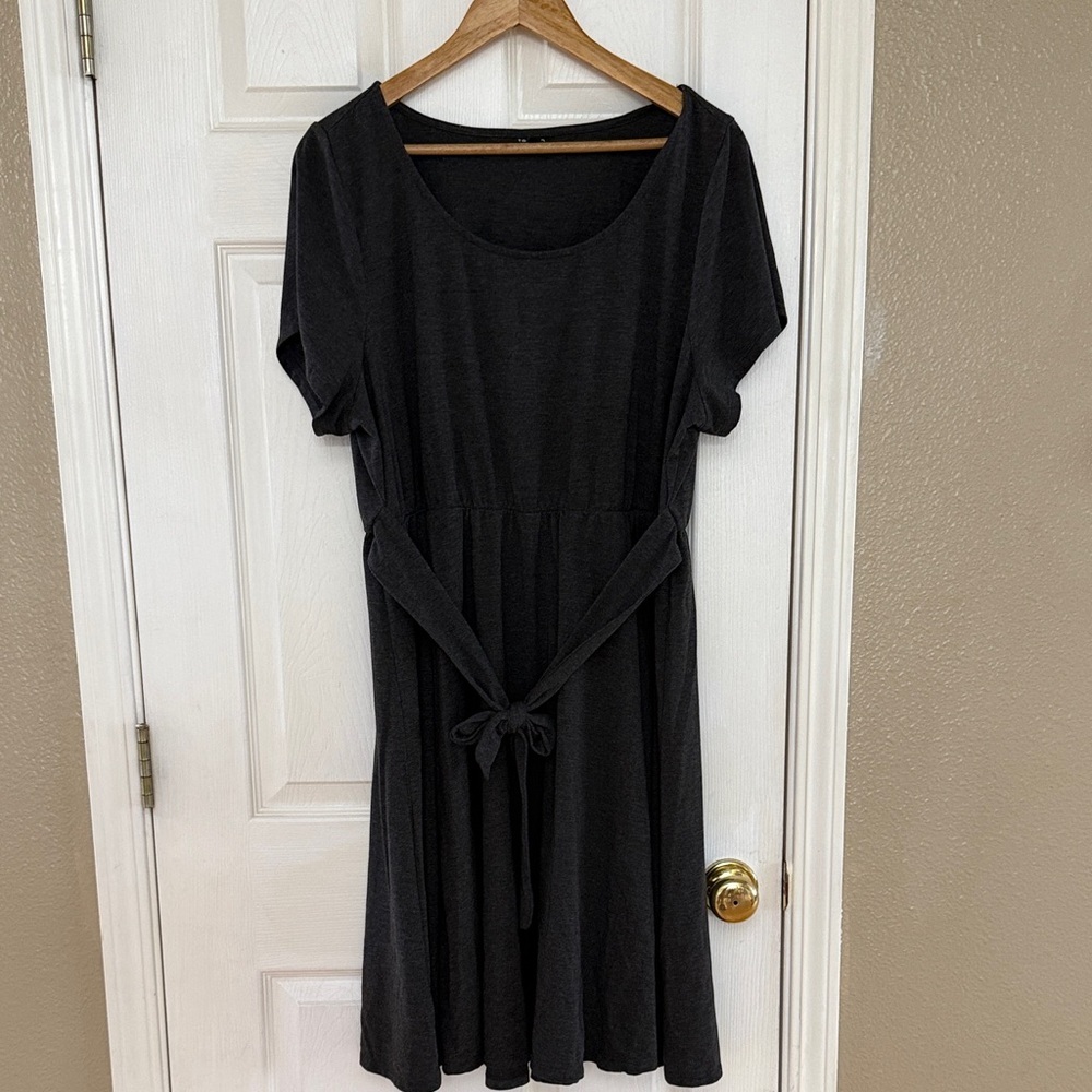 Torrid Black Mini Dress with Tie Waist